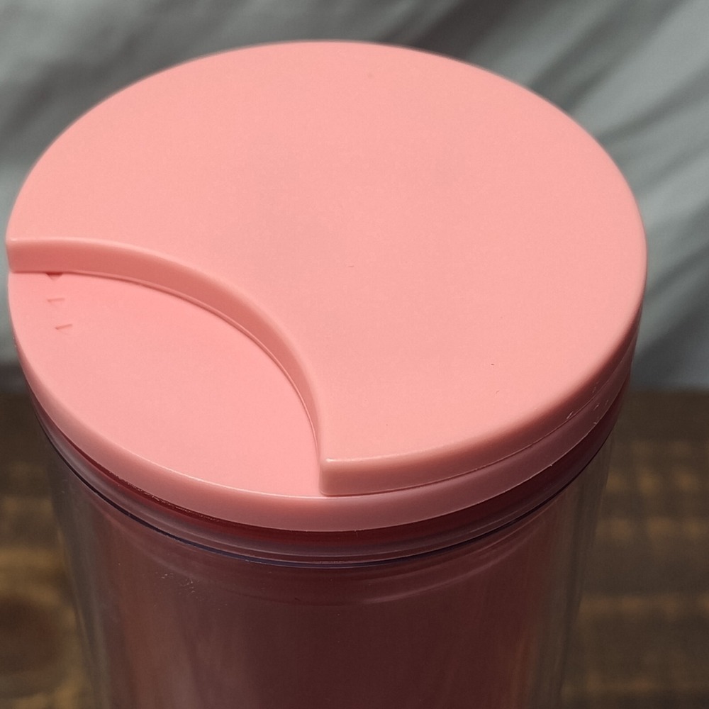 Starbucks Tumbler Valentines Day Tinfoil Hearts Plastic 16 Fl Oz Gift Romantic - Picture 4 of 7